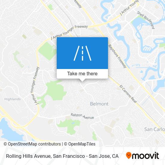 Mapa de Rolling Hills Avenue