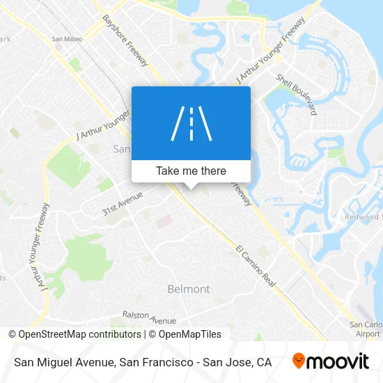San Miguel Avenue map