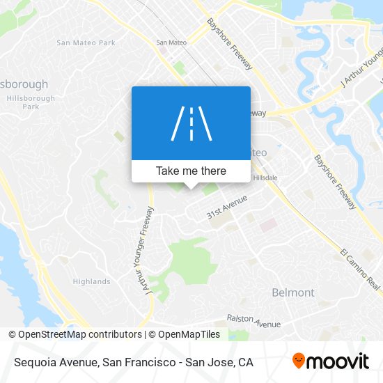 Mapa de Sequoia Avenue