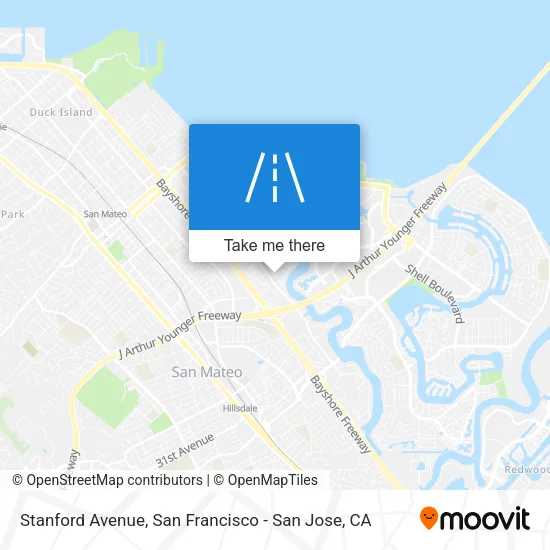 Stanford Avenue map