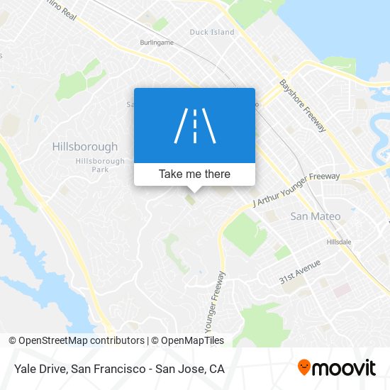 Yale Drive map