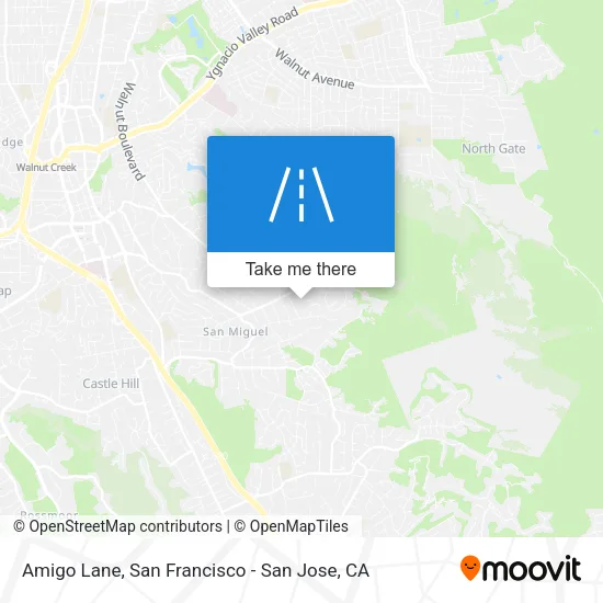 Amigo Lane map