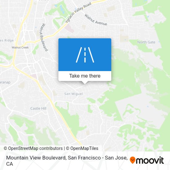 Mountain View Boulevard map