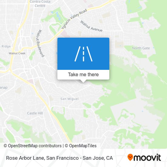 Mapa de Rose Arbor Lane