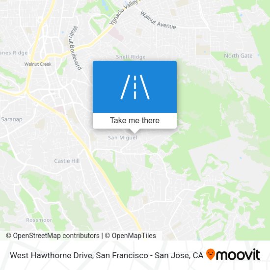 West Hawthorne Drive map