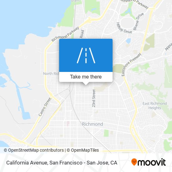 California Avenue map