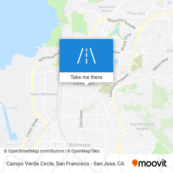 Campo Verde Circle map