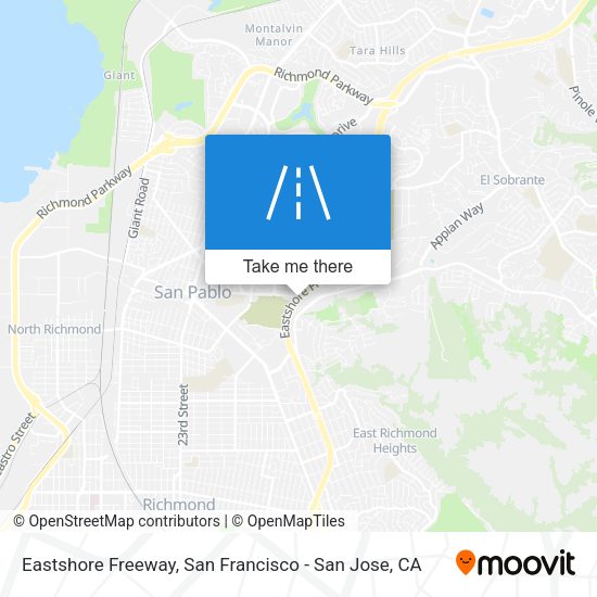 Eastshore Freeway map