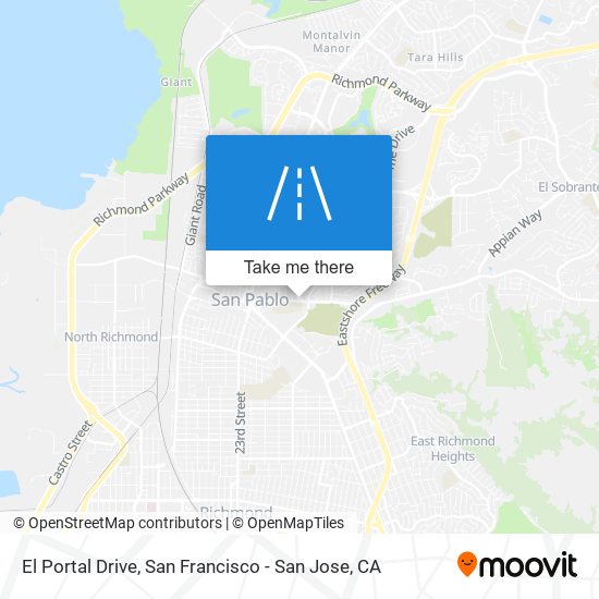 El Portal Drive map