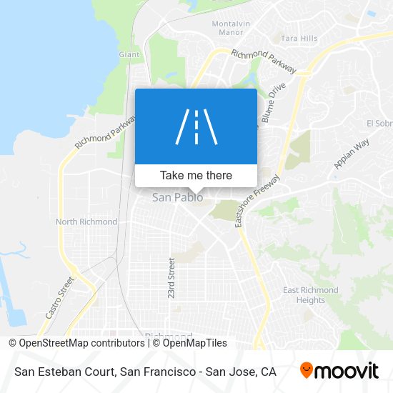 San Esteban Court map