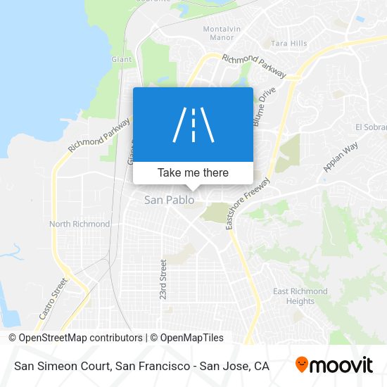 Mapa de San Simeon Court
