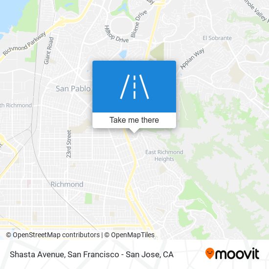 Mapa de Shasta Avenue