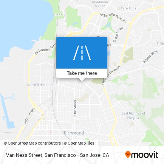 Van Ness Street map