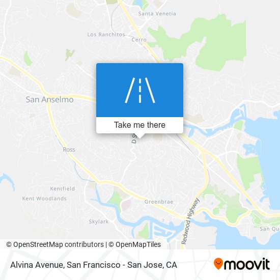 Alvina Avenue map