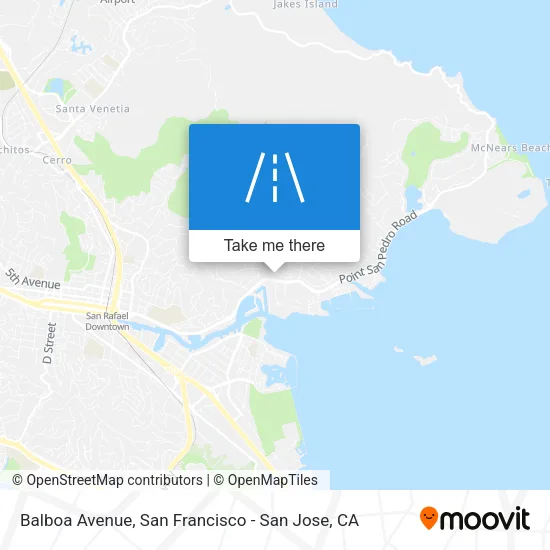 Balboa Avenue map