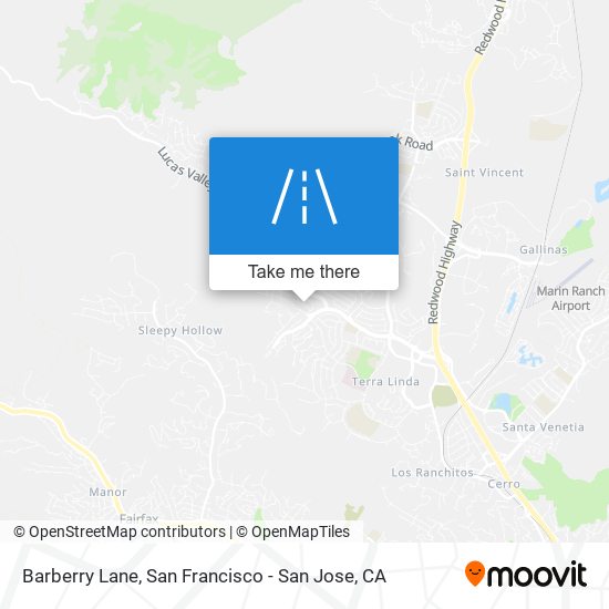 Barberry Lane map