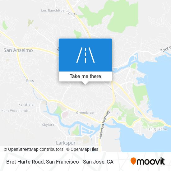 Mapa de Bret Harte Road