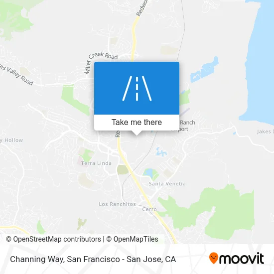 Channing Way map