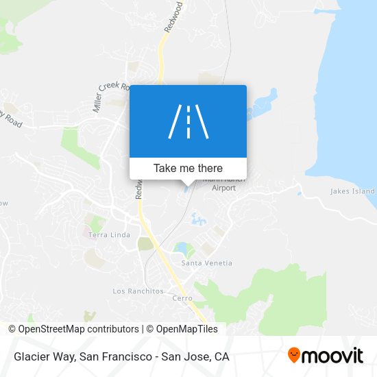 Mapa de Glacier Way