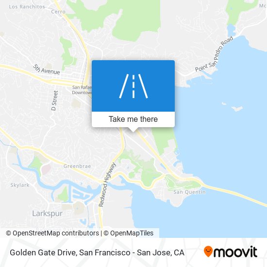 Mapa de Golden Gate Drive