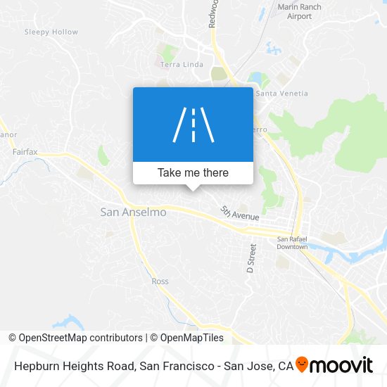 Hepburn Heights Road map