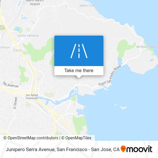 Mapa de Junipero Serra Avenue