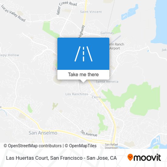 Las Huertas Court map