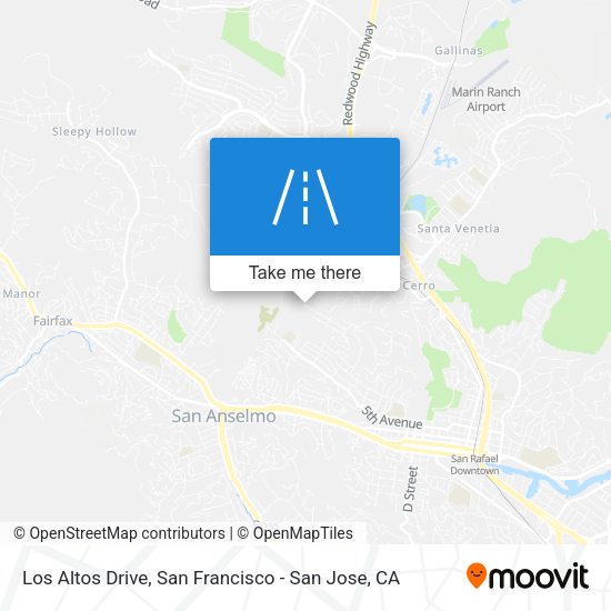 Los Altos Drive map