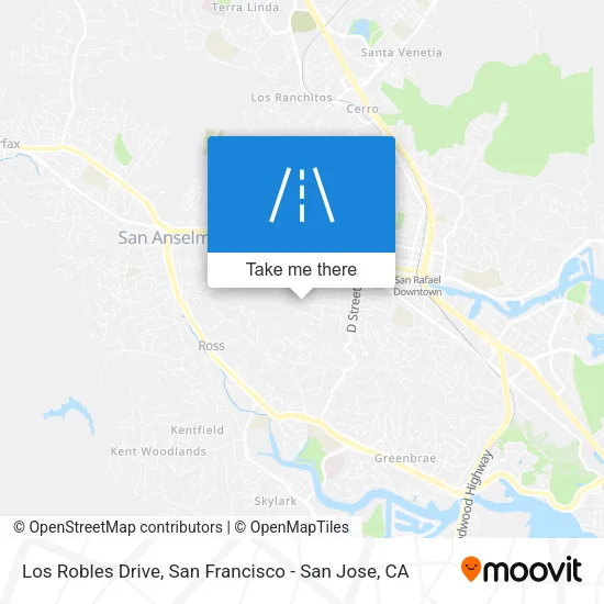 Los Robles Drive map