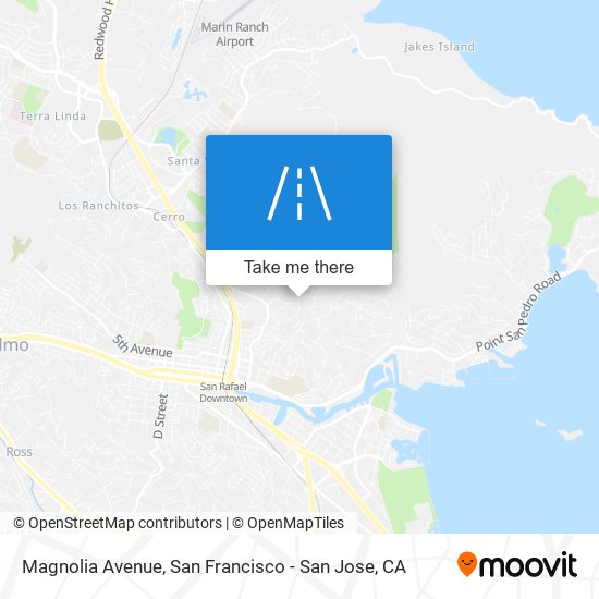 Mapa de Magnolia Avenue