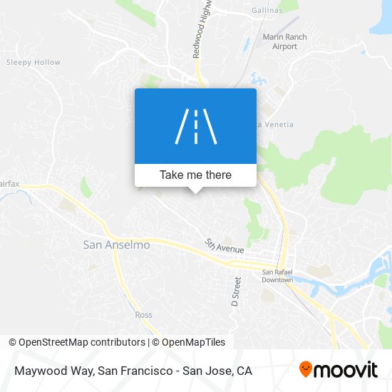Maywood Way map