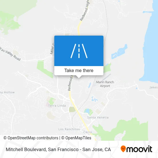 Mitchell Boulevard map