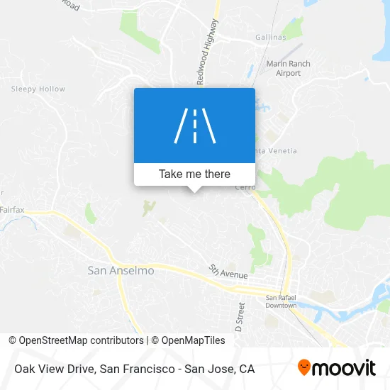 Oak View Drive map