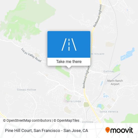 Mapa de Pine Hill Court