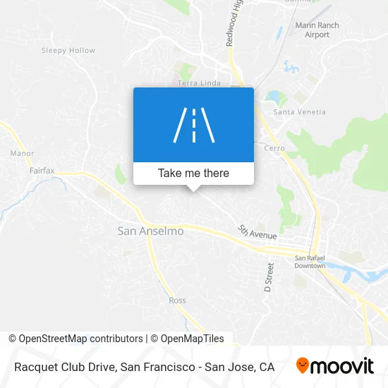 Racquet Club Drive map