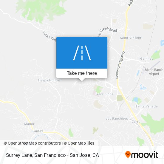 Surrey Lane map