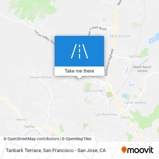 Tanbark Terrace map