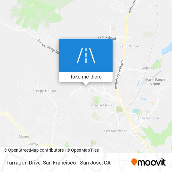 Tarragon Drive map