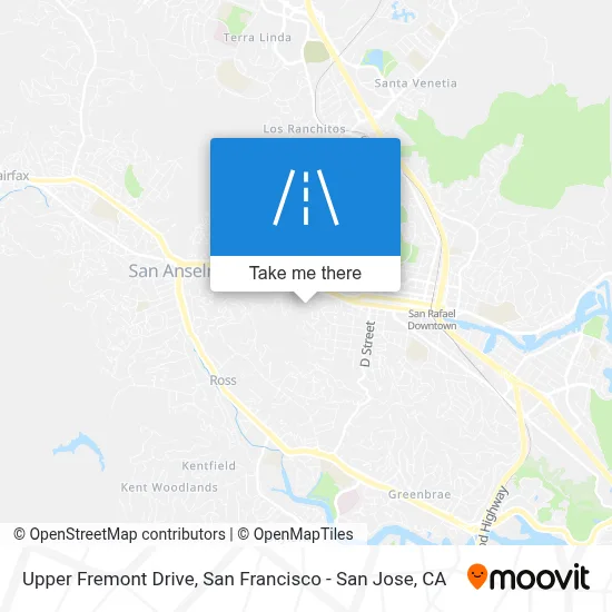 Upper Fremont Drive map