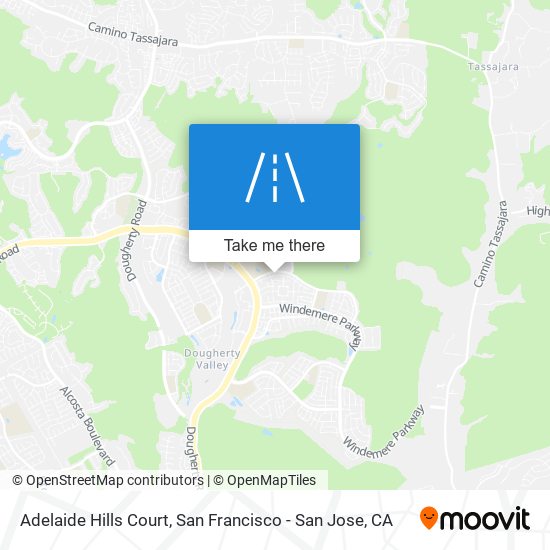 Adelaide Hills Court map
