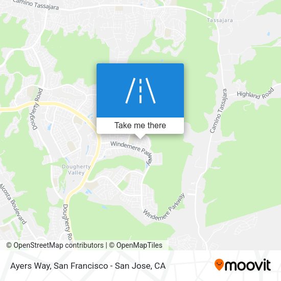 Ayers Way map