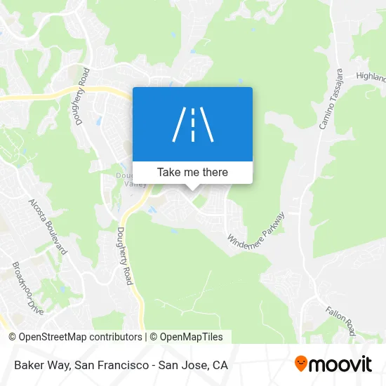 Baker Way map