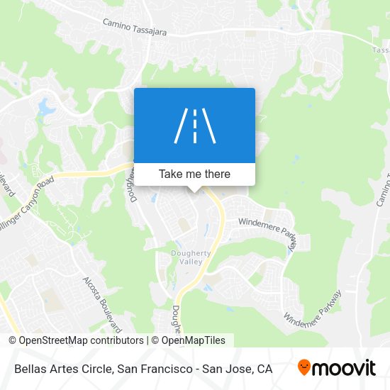 Bellas Artes Circle map