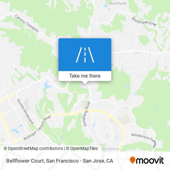 Bellflower Court map