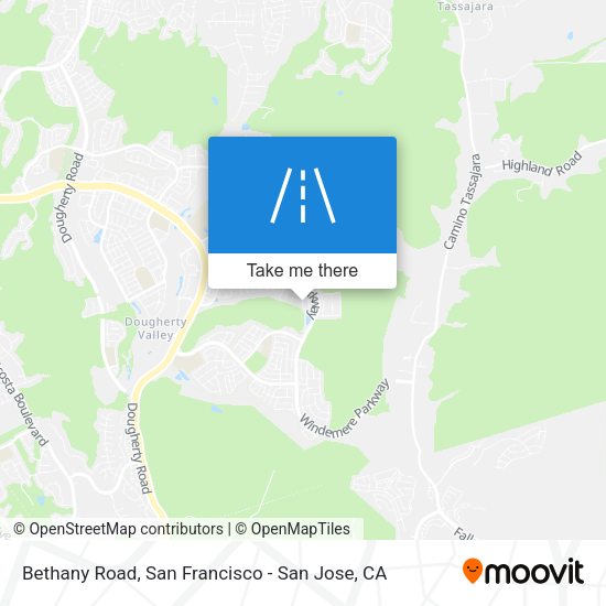 Mapa de Bethany Road