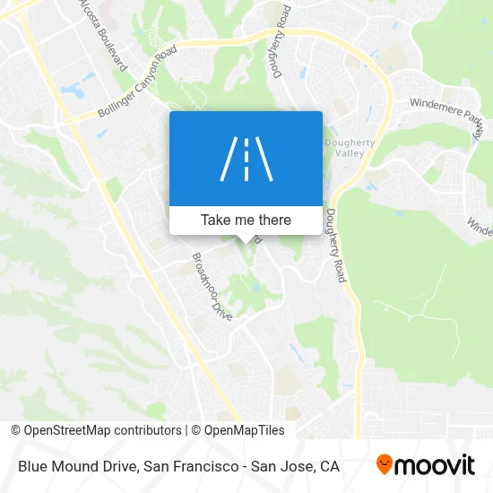 Blue Mound Drive map