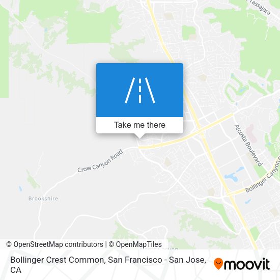 Bollinger Crest Common map