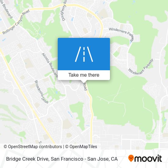 Bridge Creek Drive map