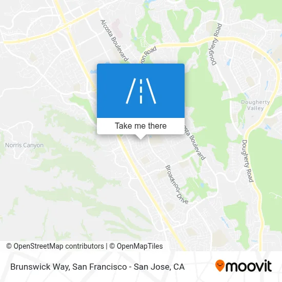 Brunswick Way map