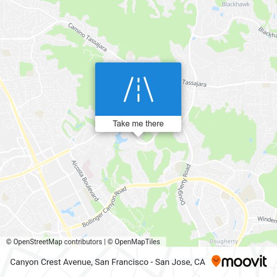 Canyon Crest Avenue map